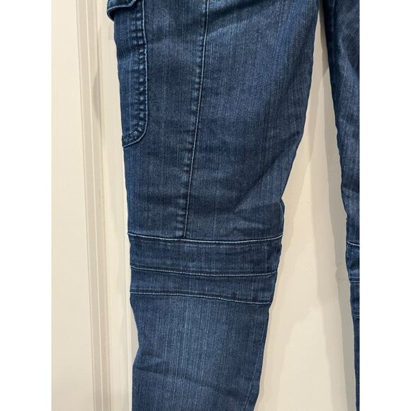 Buffalo David Bitton Women’s Giselle Cargo Jeans Blue Stretch Skinny Size 26 - Picture 5 of 9